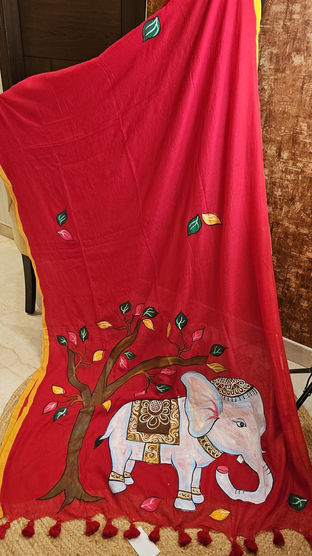 Hathi HandPaint Saree