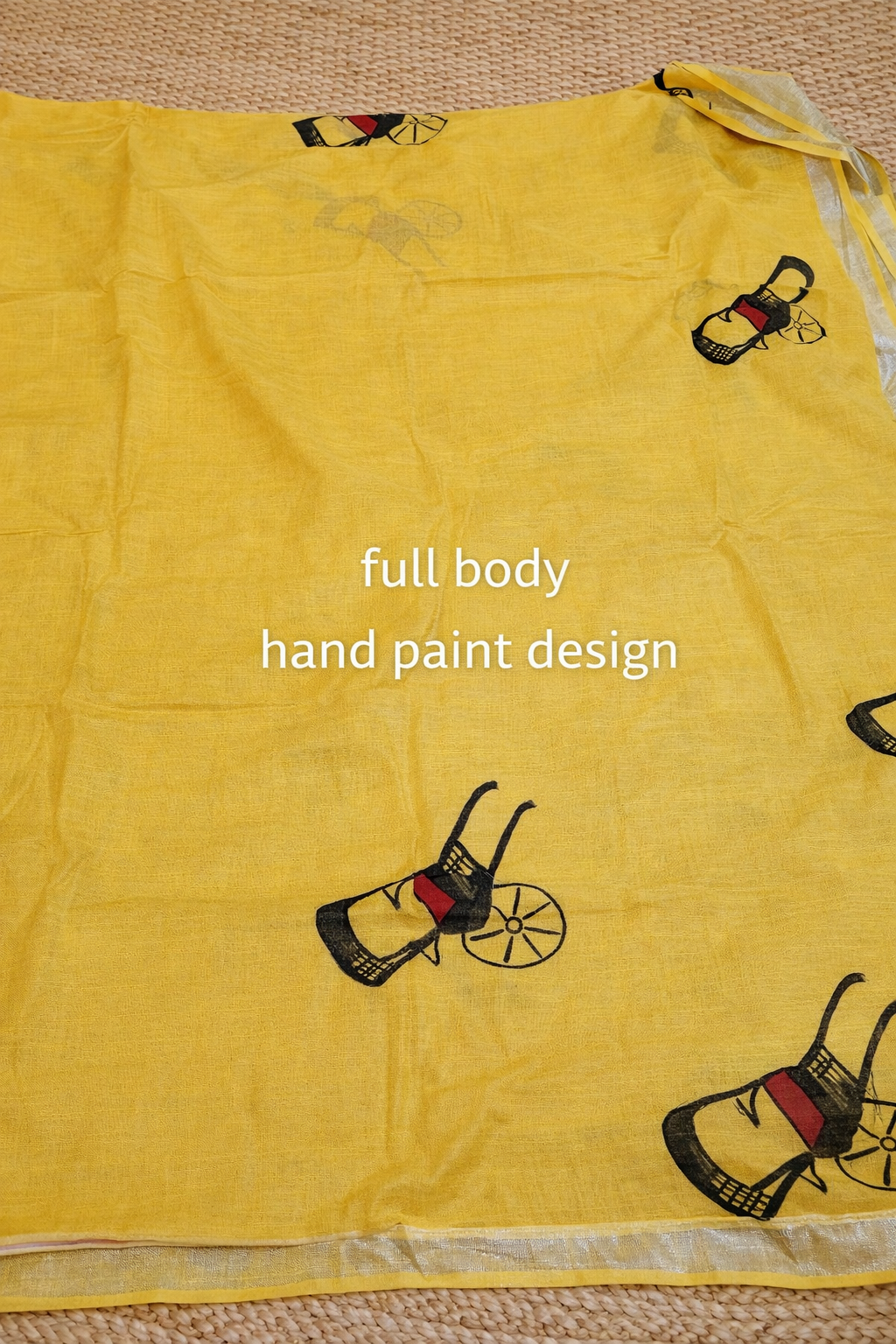 Linen HandPaint Saree