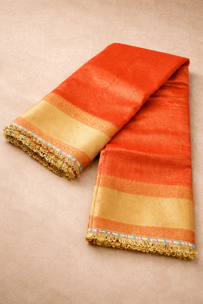 Tissue Banarasi Saree 3 with lace Border