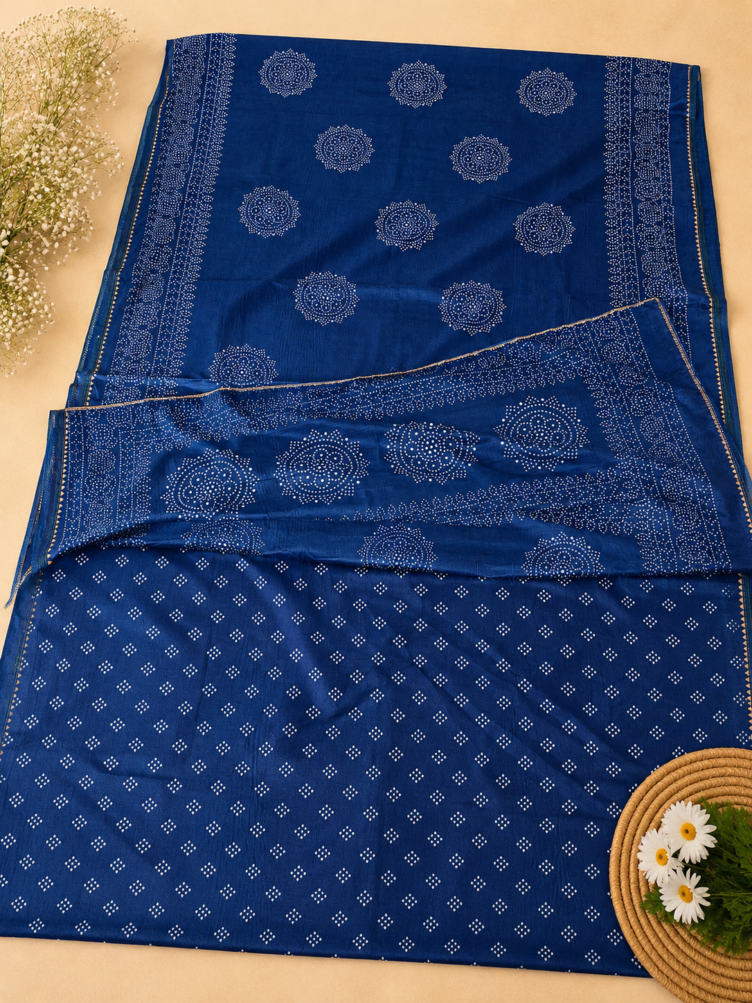 Blue Bandhani Saree (Copy)