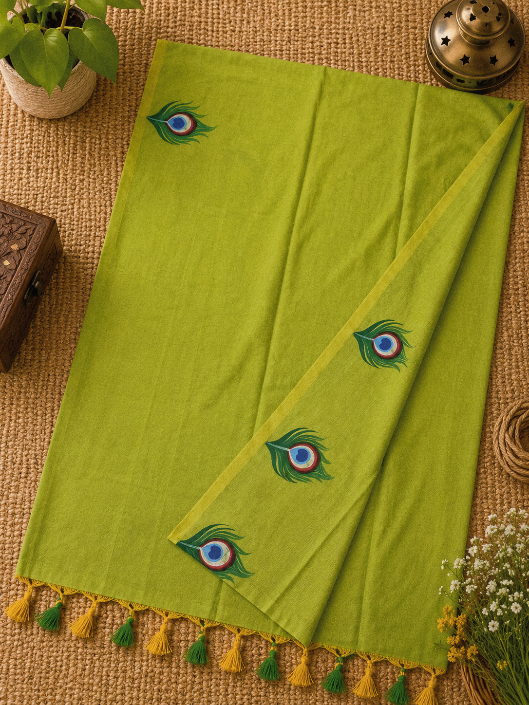 Krishna Bliss - Parrot Green