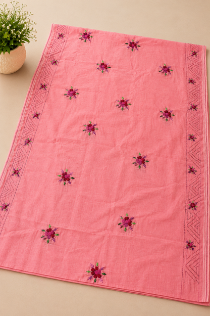 Gulrosa Pink Heritage Saree