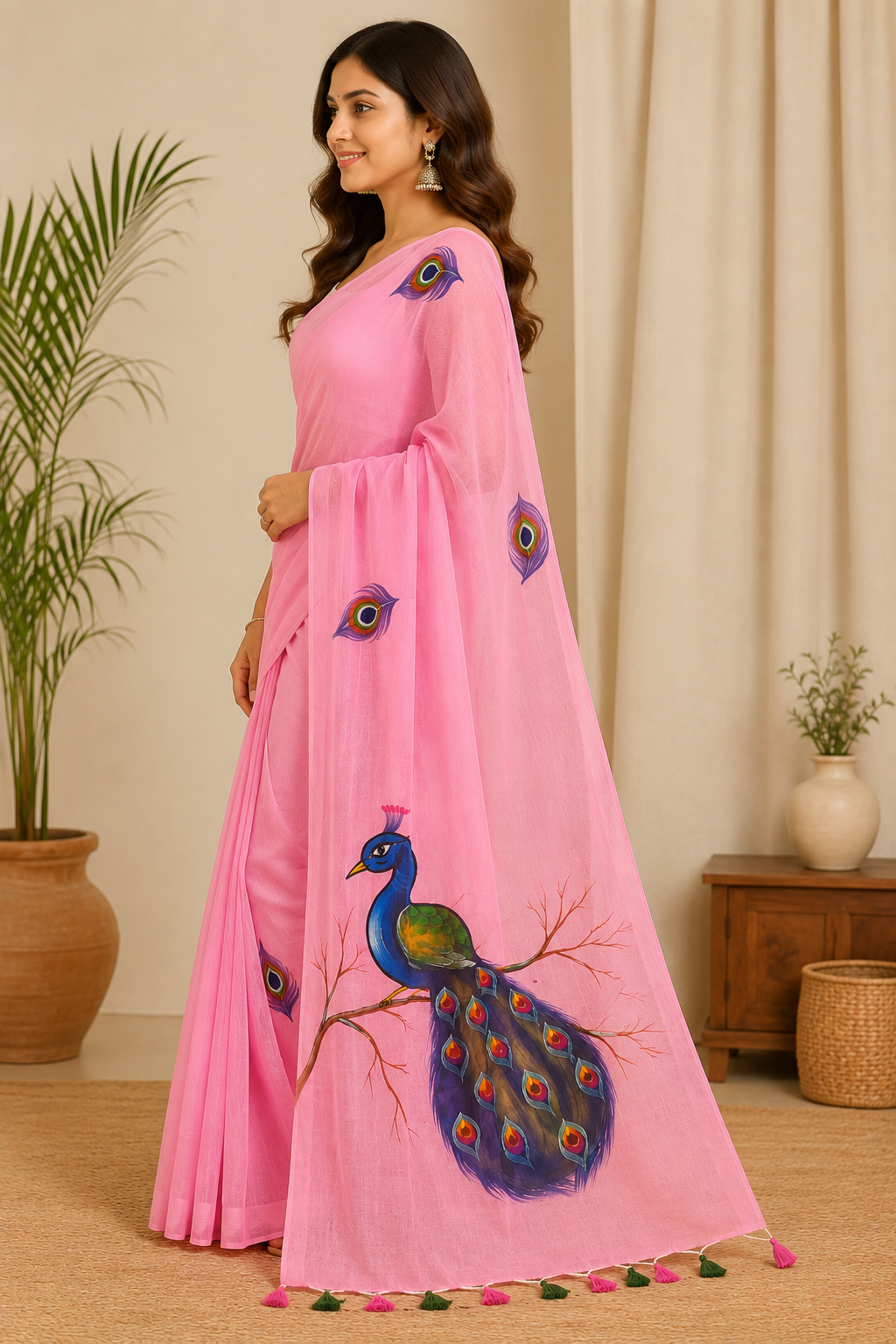 Peacock Bliss -Pink