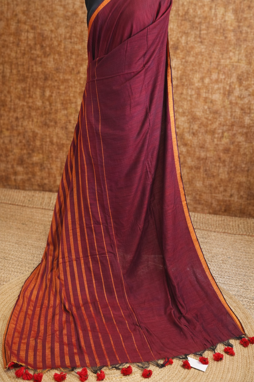 Striped Mul Cotton Saree