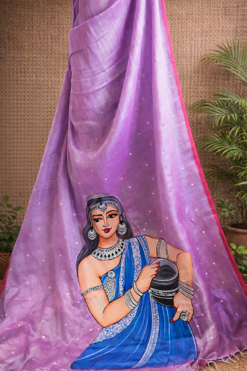 Raga Tissue HandPaint Saree 1