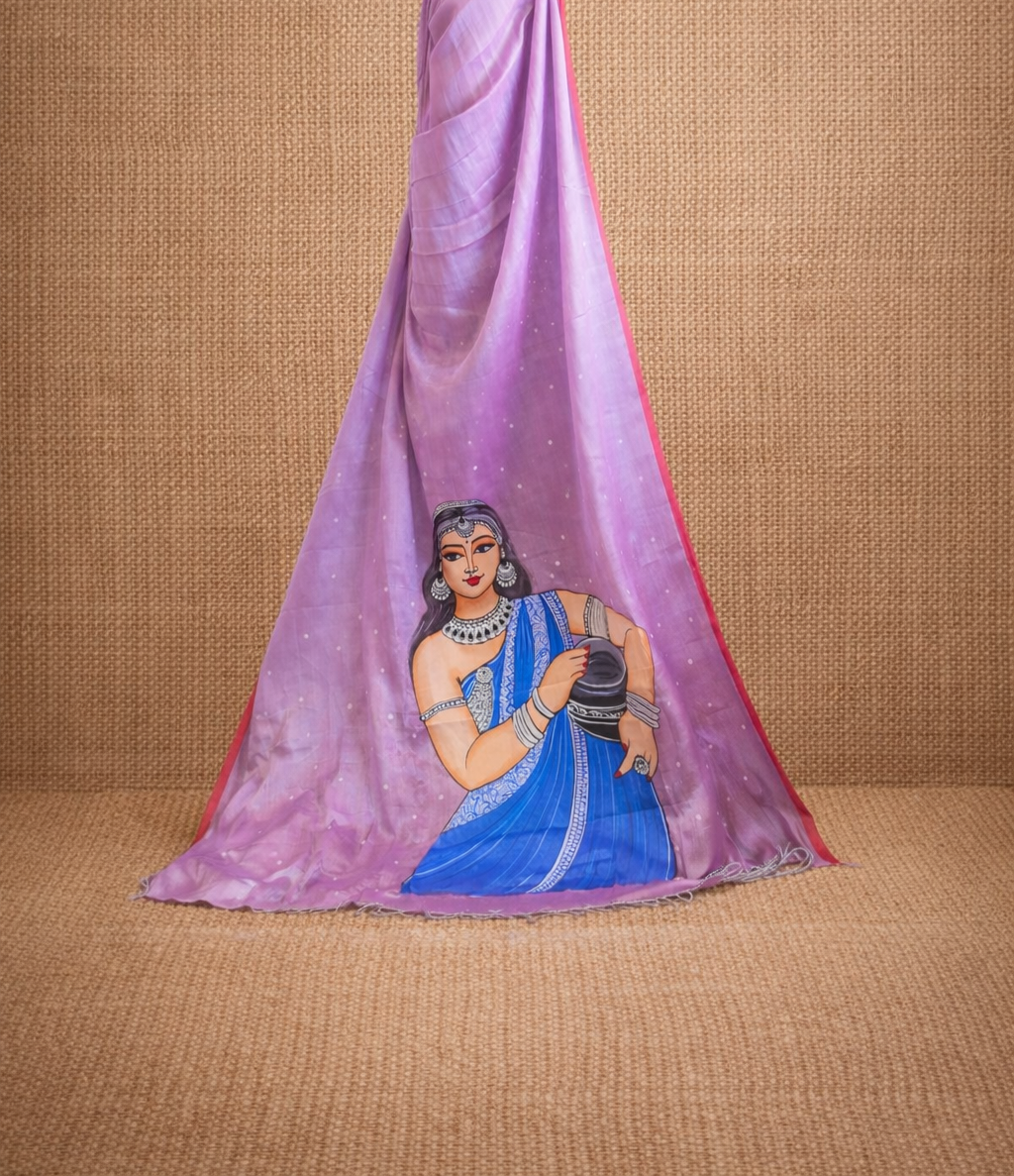 Raga Tissue HandPaint Saree 1