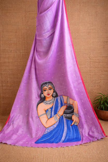 Raga Tissue HandPaint Saree 1