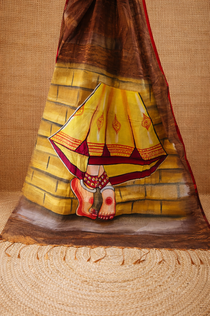 Raga Tissue HandPaint Saree 2