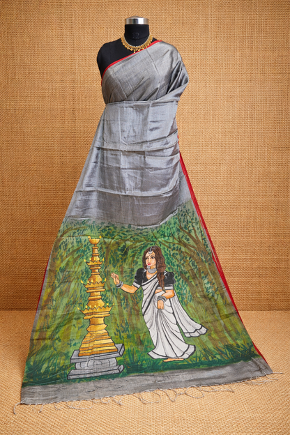 Raga Tissue HandPaint Saree 3