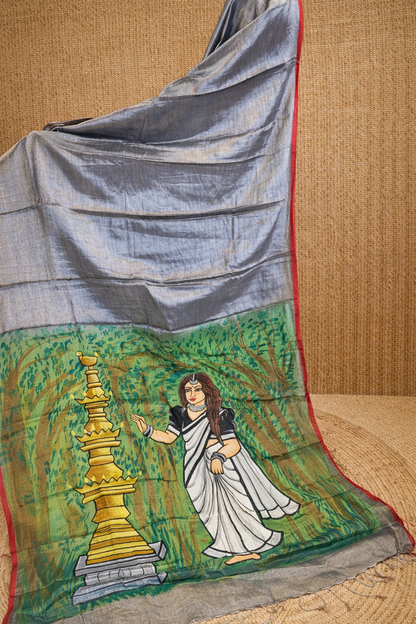 Raga Tissue HandPaint Saree 3