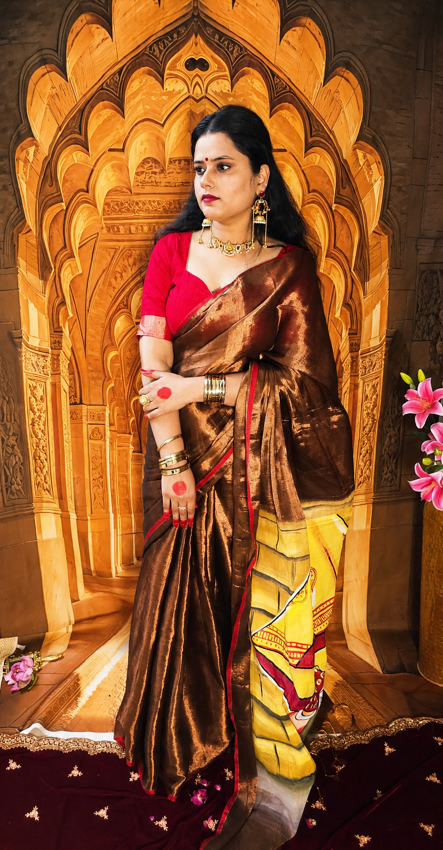 Raga Tissue HandPaint Saree 2
