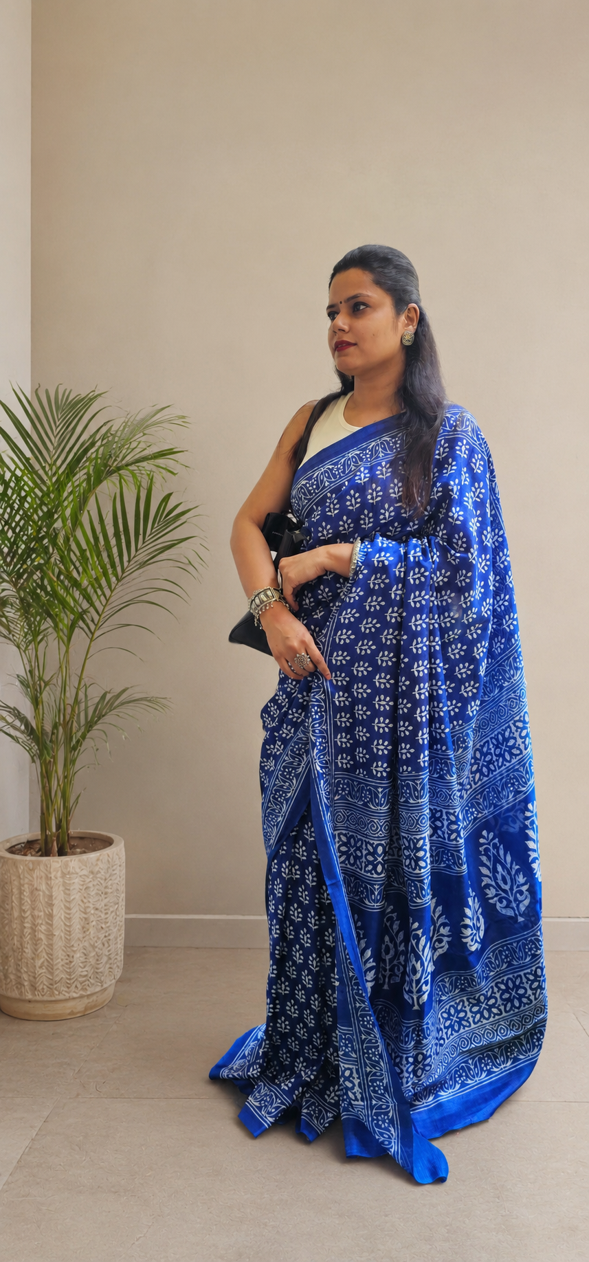 Indigo Saree 3