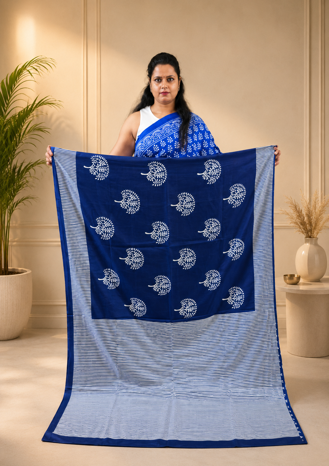 Indigo Saree 1