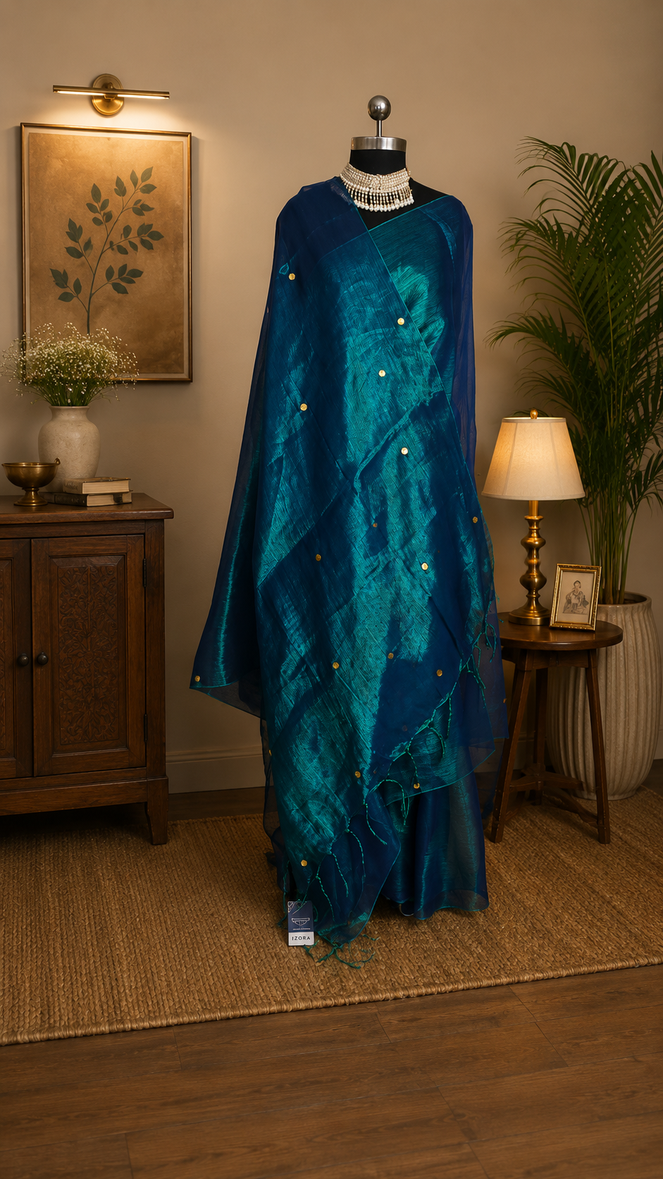 Gini Peacock Tissue Saree