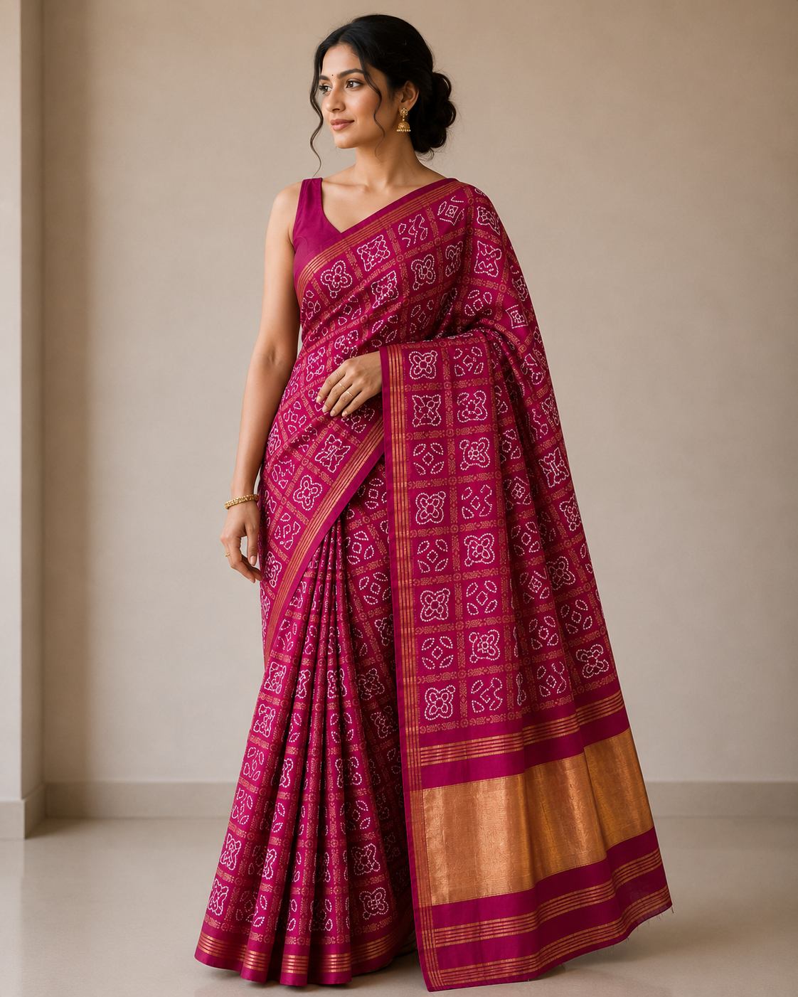 Bandhej Saree