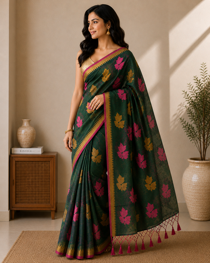 Silk Blend Banarasi Saree
