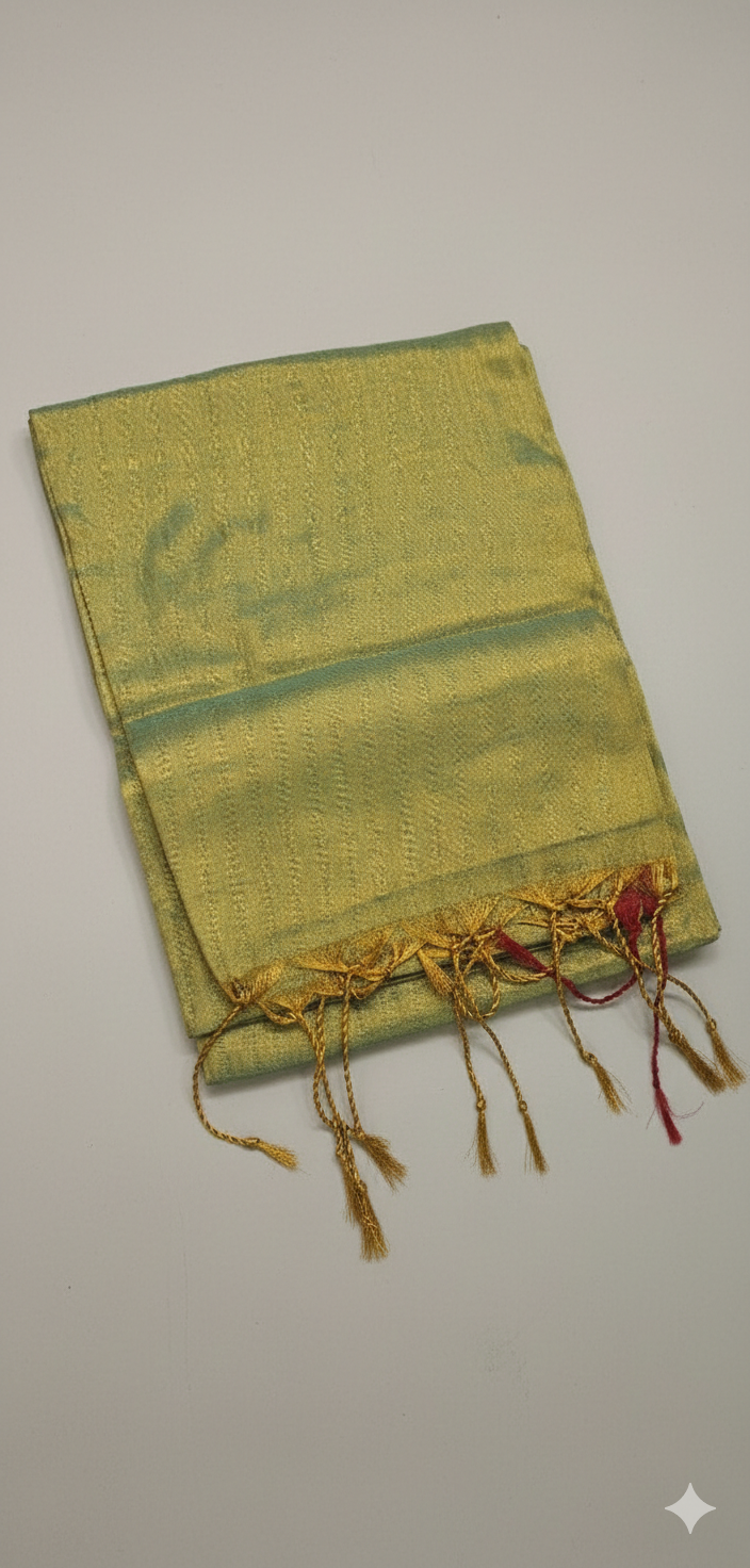 Tissue Saree Sea Green