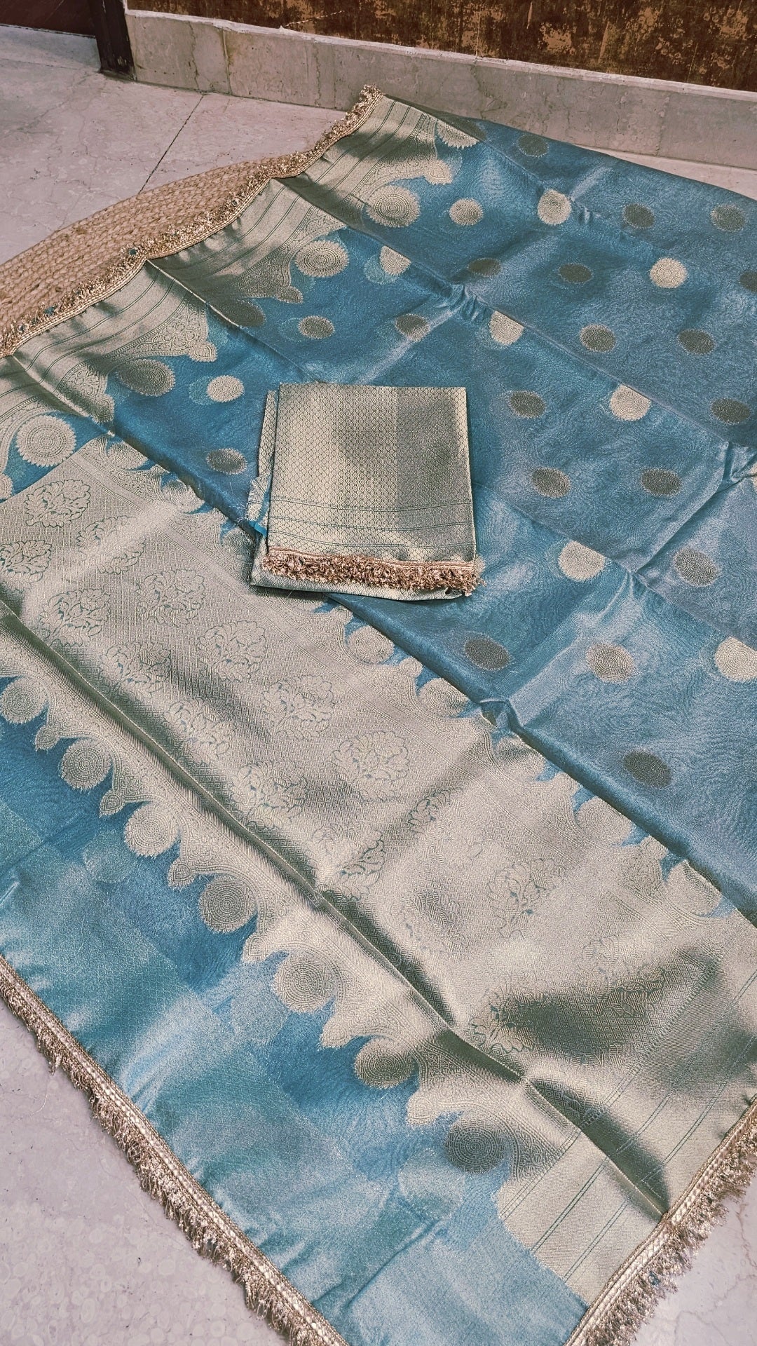Tissue Banarasi Saree 1 with lace Border