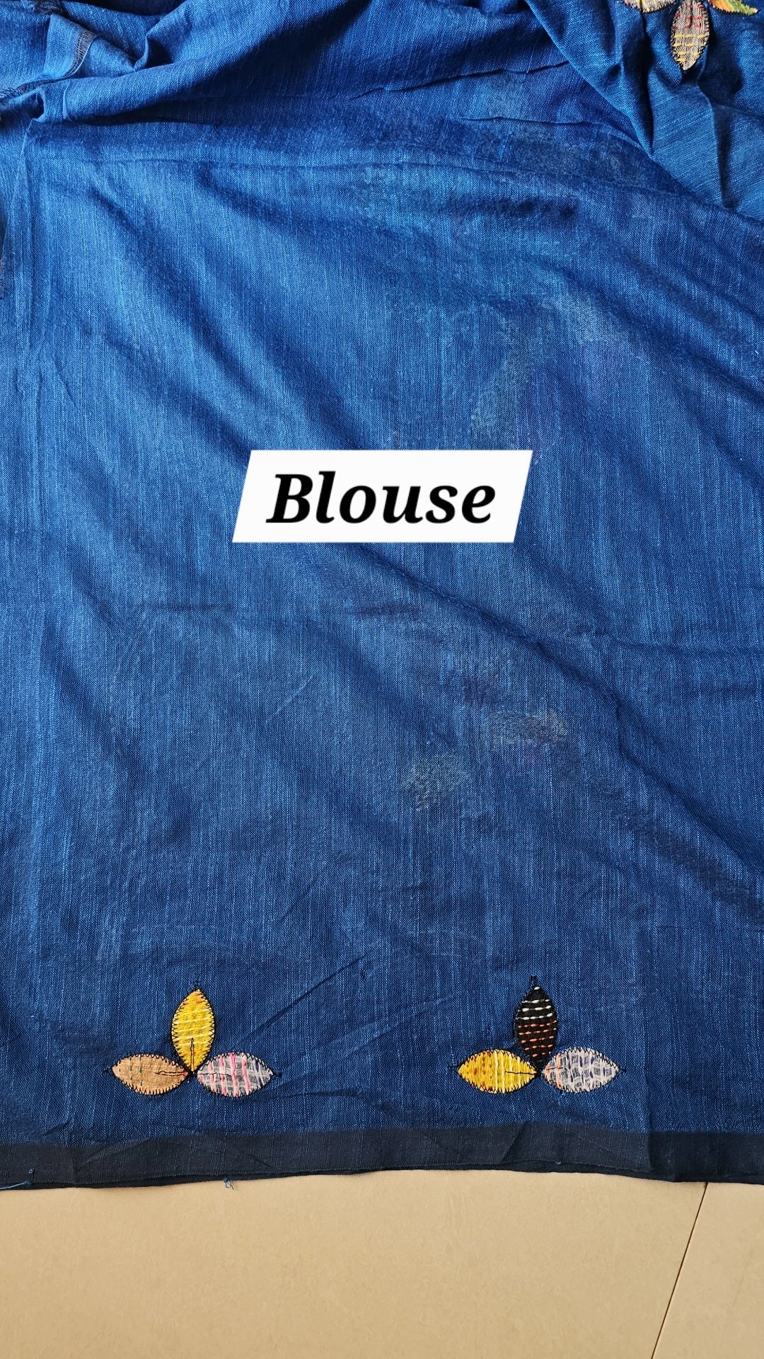 Bird kantha - Blue