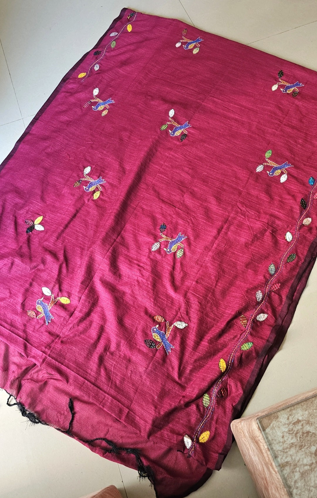 Bird kantha - Wine