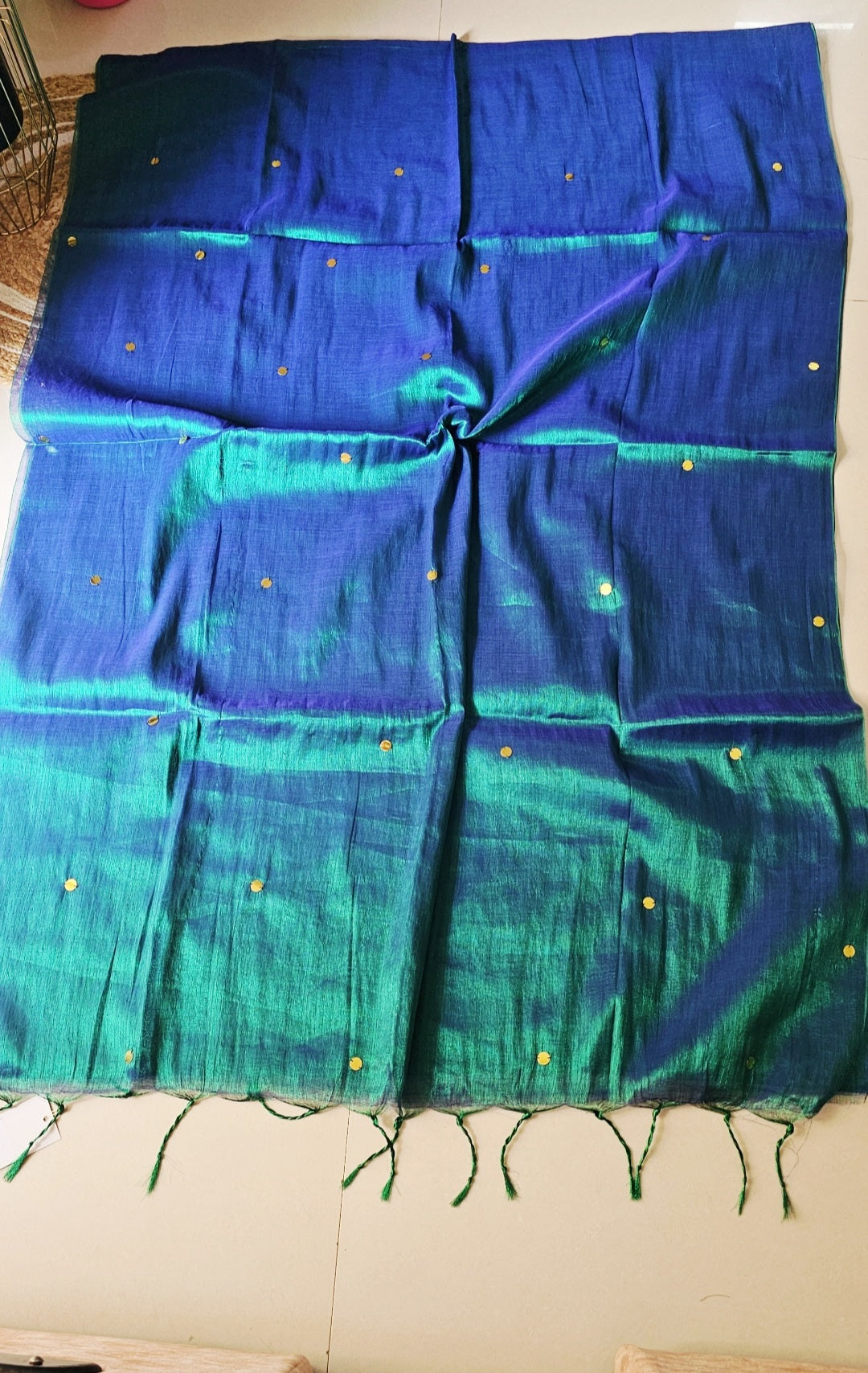 Gini Peacock Tissue Saree