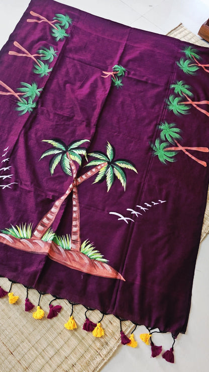 Beachy Vibe -Dark Wine