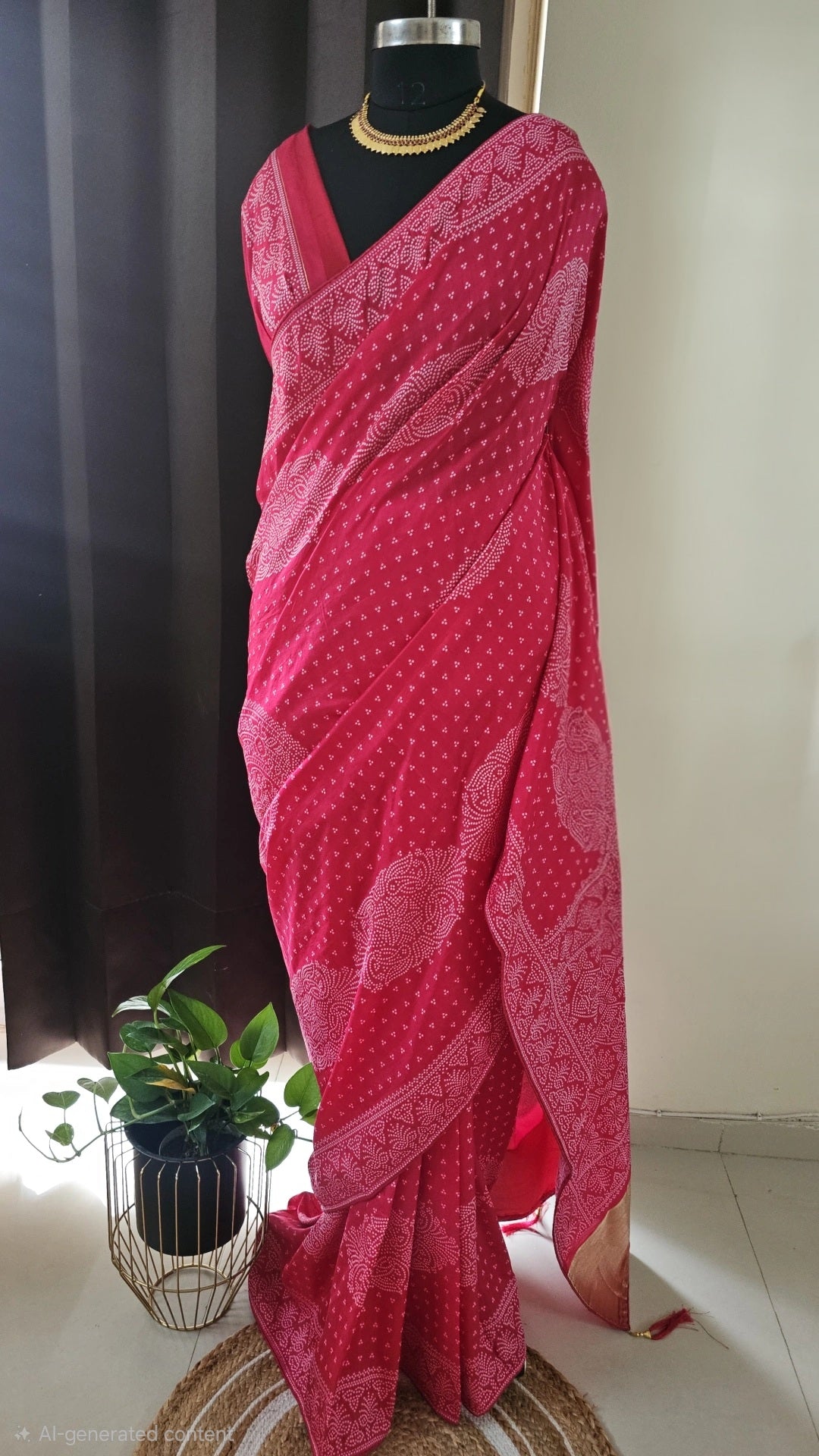 Gulab Bandani Saree