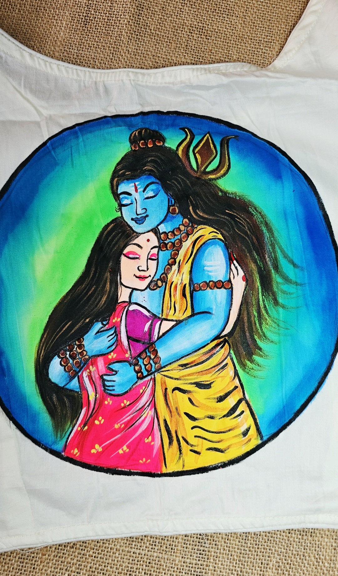 Hand-Painted Shivaji Stitched Blouse