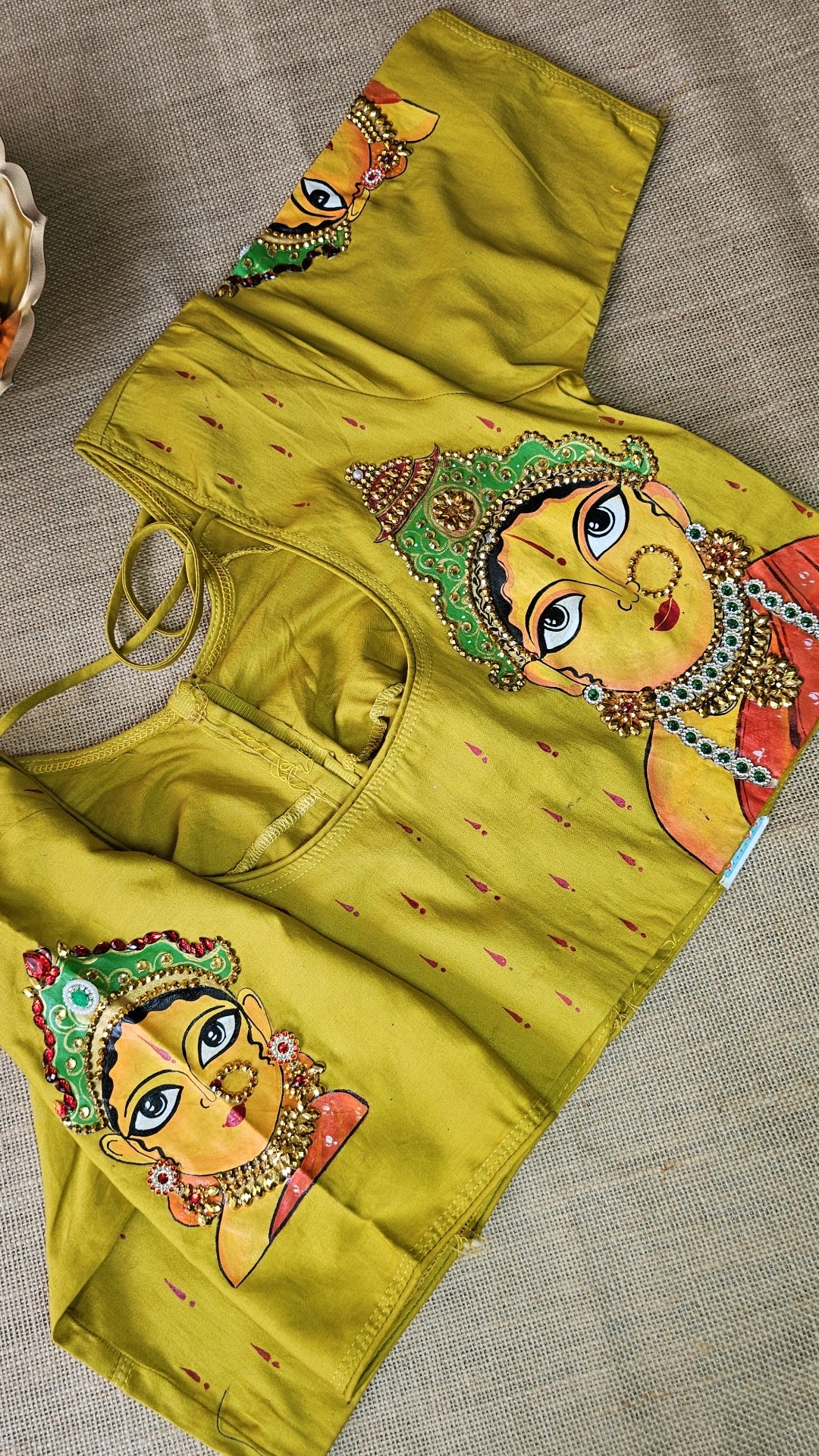 Hand-Painted 3D Blouse