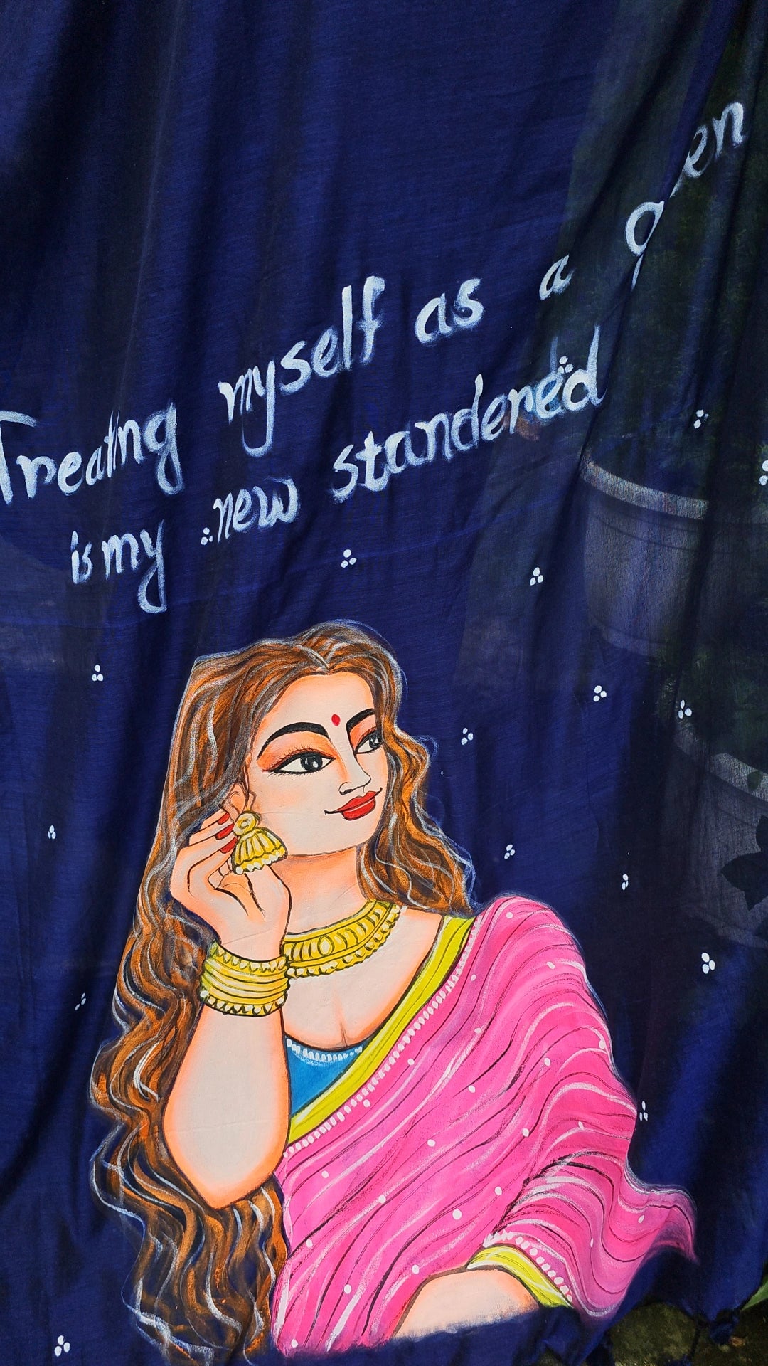 Nayika – Handpainted Pure Mul Cotton Saree