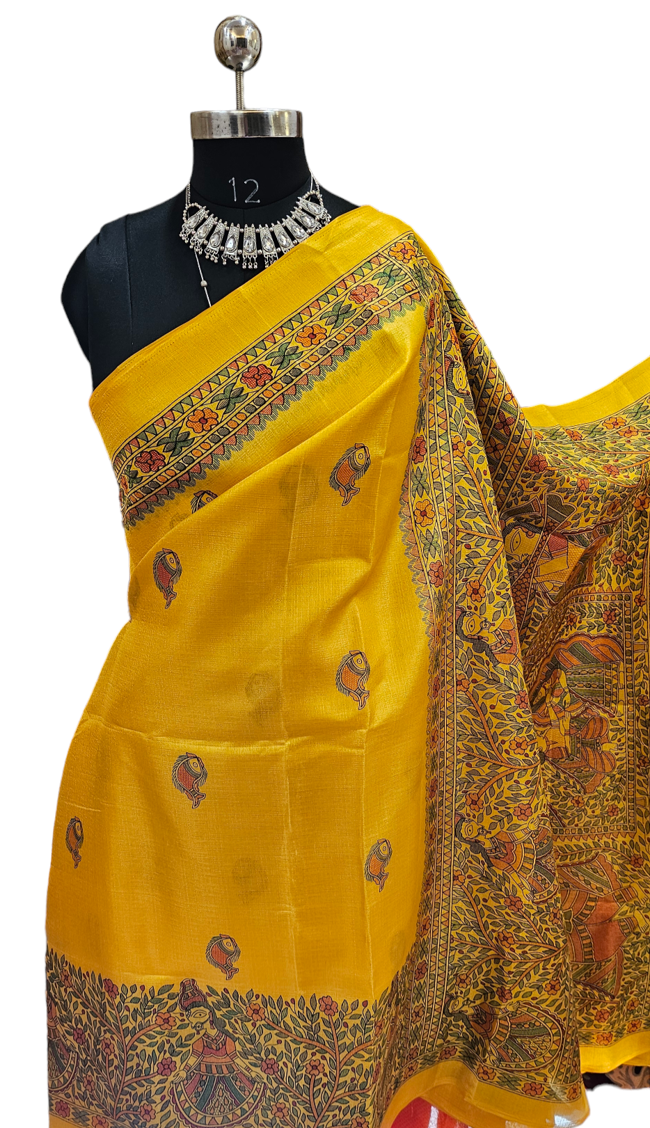 Madhubani Print Saree