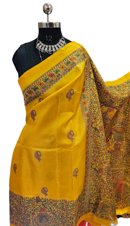 Madhubani Print Saree