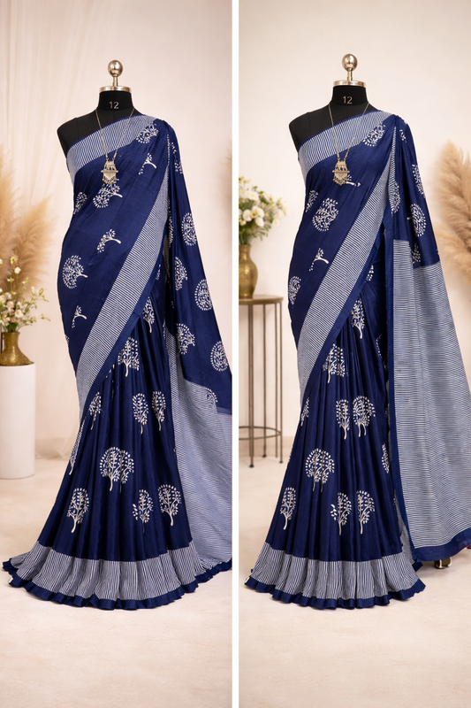 Indigo Saree 1