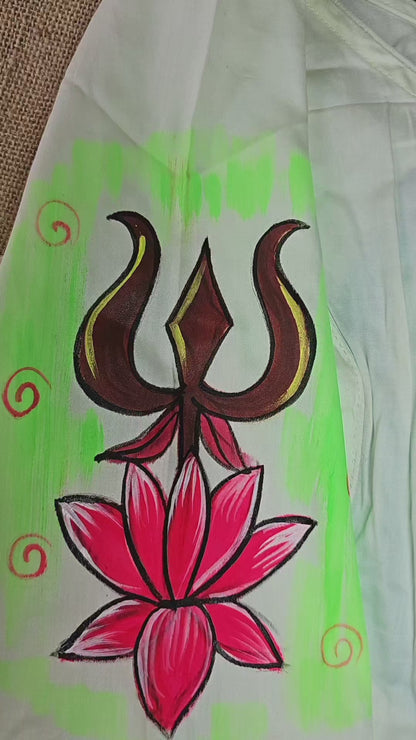 Hand-Painted Shivaji Stitched Blouse