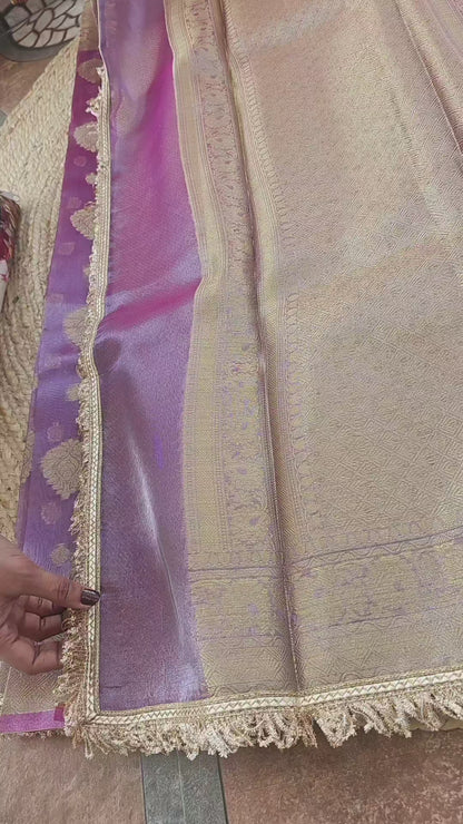 Tissue Banarasi Saree 4 with lace Border