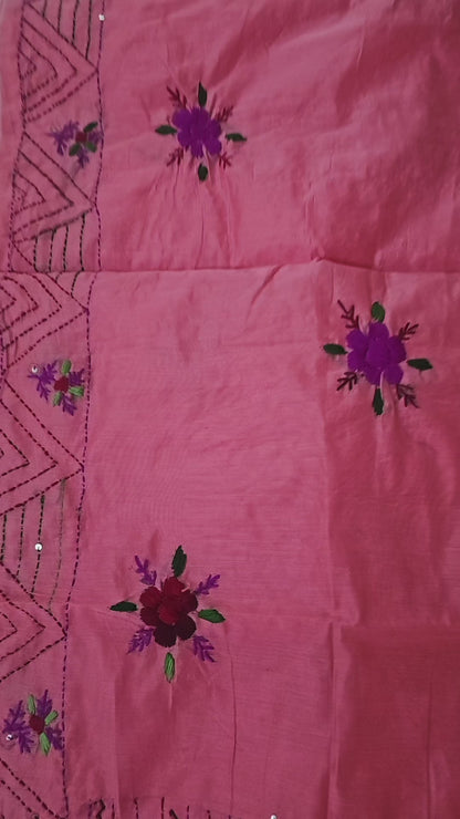 Gulrosa Pink Heritage Saree