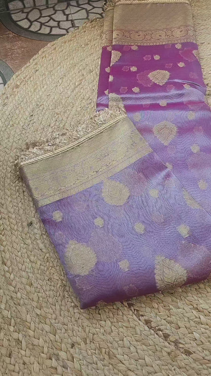 Tissue Banarasi Saree 4 with lace Border