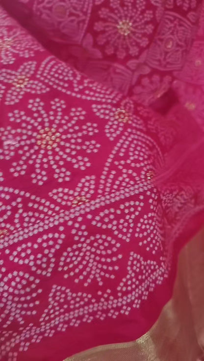 Gulab Bandani Saree