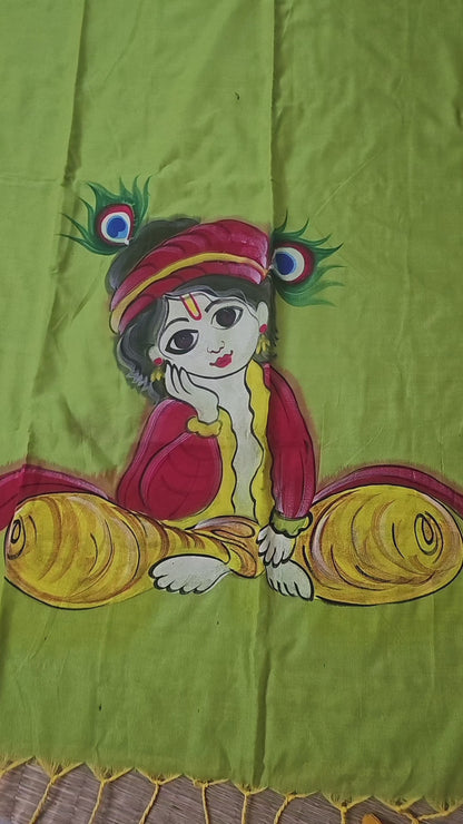 Krishna Bliss - Parrot Green