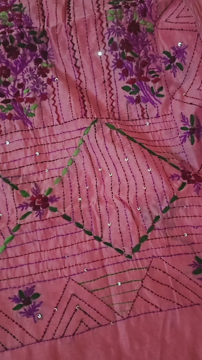 Gulrosa Pink Heritage Saree