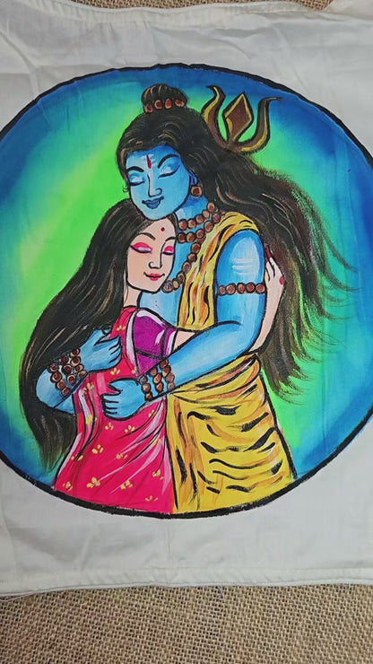 Hand-Painted Shivaji Stitched Blouse