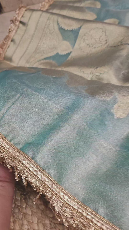 Tissue Banarasi Saree 1 with lace Border